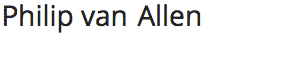 Philip van Allen